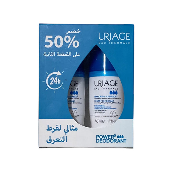Uriage Power3 Deodorant 24h 2x50ml Offer